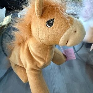 1997 Enesco Precious Moments Tender Tails Plush Brown Horse Pony NWT